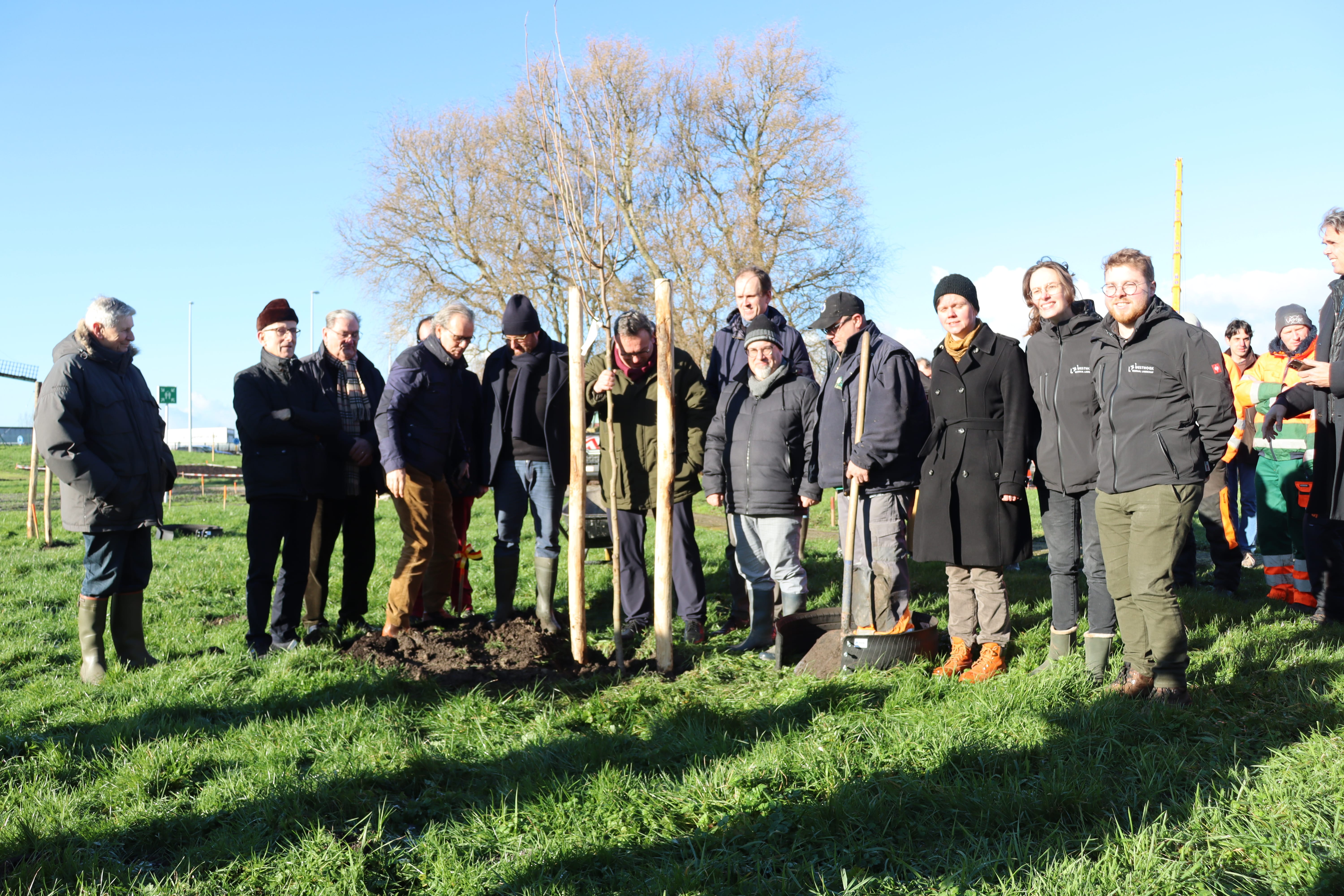 De eerste boom werd geplant!